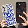 Lucky Blue Eye Evil Eye Print Phone Case For Samsung Galaxy S26 S25 S24 S23 S22 S21 FE S20 ULTRA PLUS TPU Case Funda Shell Cover