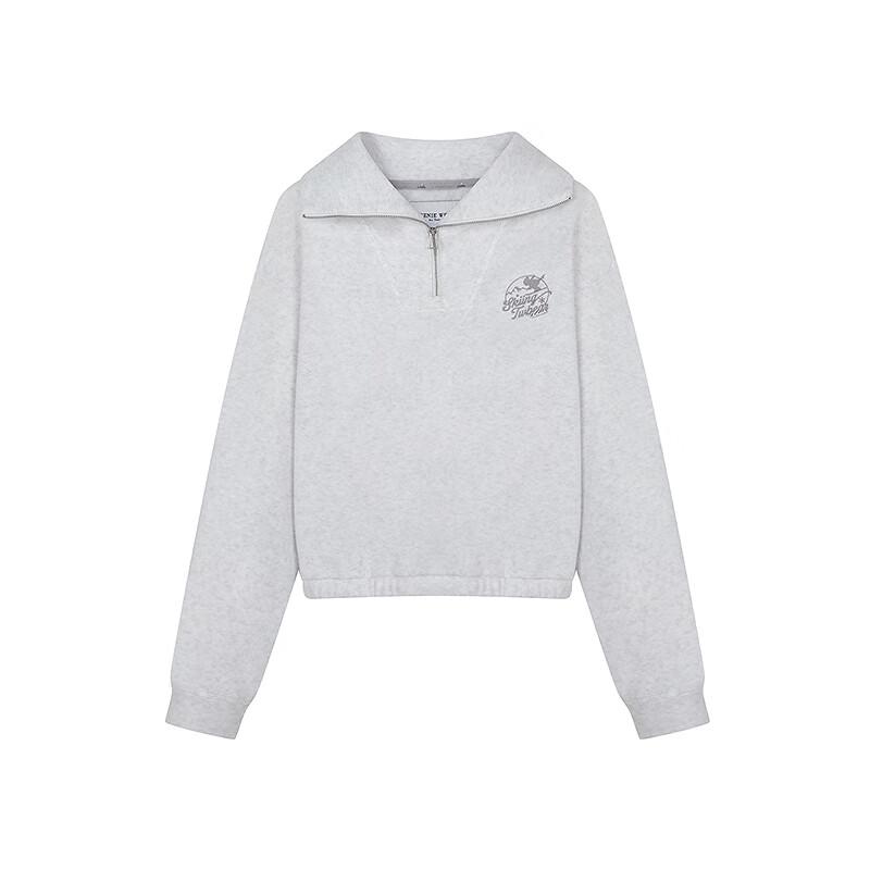 Teenie Weenie Women's Half-Zip Polo Sweatshirt