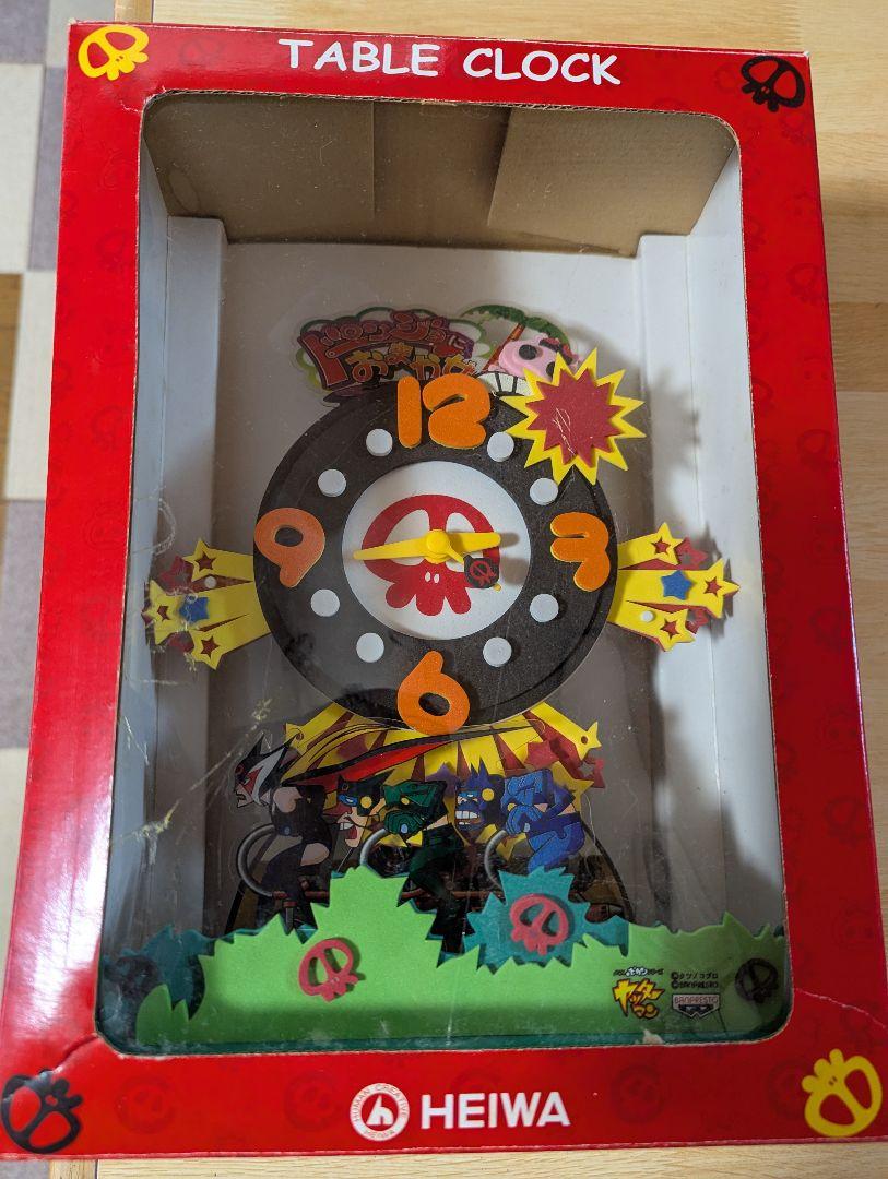 

[USED] HEIWA Table Clock Colorful Character Doronjo