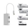 Neues 3-in-1-Mini-Displayport-Thunderbolt-zu-DVI-VGA-HDMI-Konverter-Adapterkabel IMac Mac Mini MacBook