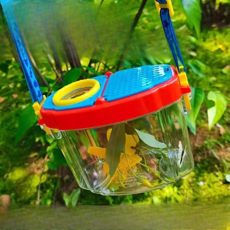 Outdoor Children's Insect Observation Box Magnifying Glass Toy ExplorationButterfly Catching Fish Fishing Adventure