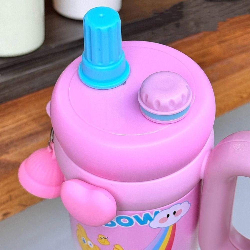 Cartoon Insulated Cup 850ml Thermal Bottle Creative Drinkware  Birthday Gift