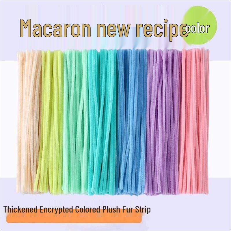 Twist Sticks: Encrypted Macaron Color Chenille Stems for Creative Parent-Child Handmade Crafts