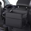 EXCEREY Seat Back Pocket Car Storage Foldable Large Capacity Trash Can Drink Holder In-car Lychee Pattern