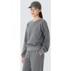 Snow Peak Pigment Women S SweatShirt Charcoal Small gS S26Swfht57
