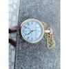 Vintage Antique Engraved Brass Elgin Pocket Watch W/ Chain Gift Nautical Marine