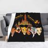 Le Roi Lion Simba Amis Mufasa Couvertures Flanelle Drôle Respirant Jeté Couvre-lit Décor Textile