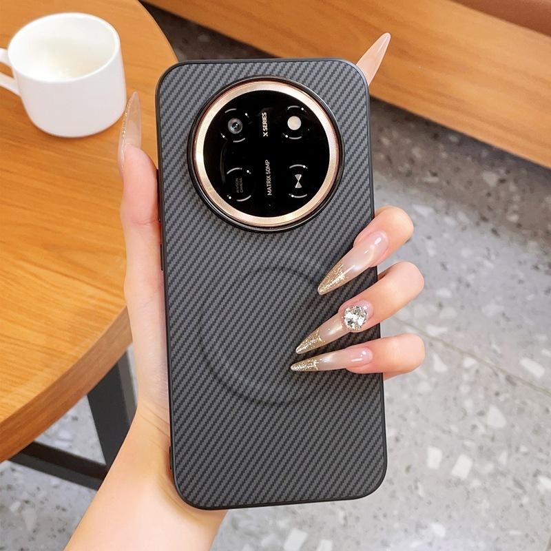 Applicable To Honor X11promax Magnetic Mobile Phone Case Honor X11promax Fiber Plain Leather Protective Cover Anti-drop