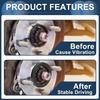 76.1mm to 70.1mm Car Wheel Hub Centric Rings Black Polycarbonate Wheels Center Shaft Shock Absorbing Hubrings 4 Pcs