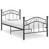 VidaXL Bed Frames Black Metal 90x200 Cm
