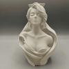 3D Printed Human Bust Vase Artistic Sculpture Planter for Succulents Matte PLA Desktop