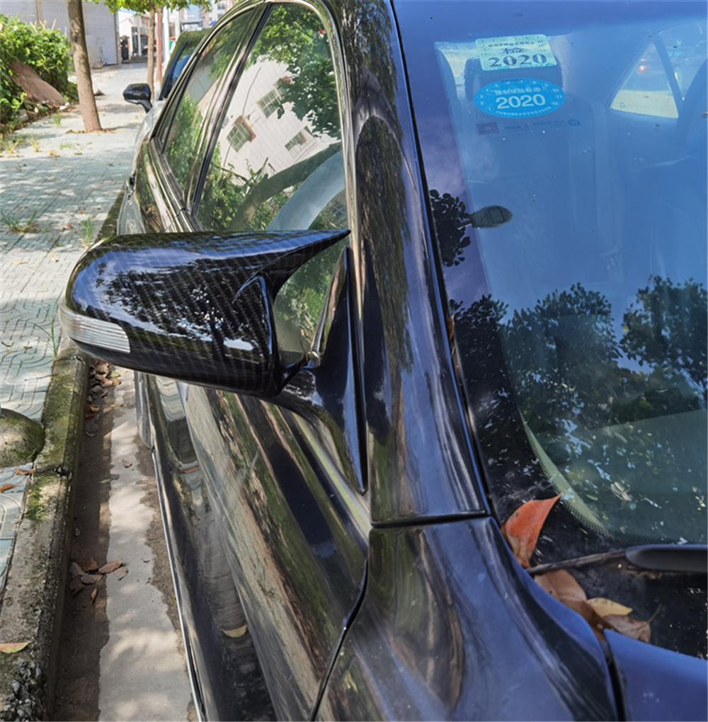 1 Pair Carbon Fiber Look Side Mirror Covers Trims Fit For Toyota Camry 2006-2011