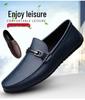 Men's Genuine Leather Slip-On Driving Shoes - Soft Sole, High-End Feel, Large Size