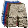 Cargo Shorts Men Summer Army Military Tactical Homme Shorts Casual Solid Multi-Pocket Male Cargo Shorts Plus Size