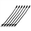 6 Pcs 1 Ft Flat Internet Network Cable Solid Cat6 High Speed Patch Lan Wire With Snagless Rj45 Connectors