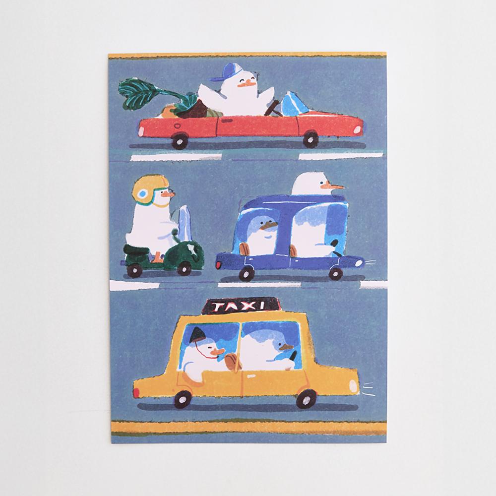 Cebong Lama Art Poster #4 Rush Hour (Line Friends Official)