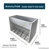 Free Shipping Stainless Steel Double-Sided Pig Feeder Trough for Piglets and Fertilizer.