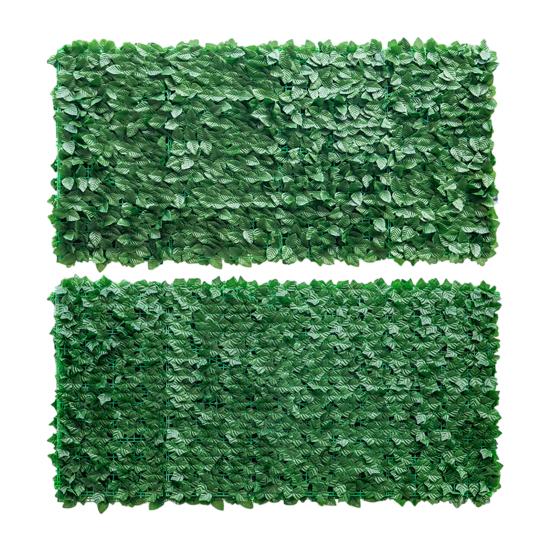 Cerca de Hera Artificial Jardim Tela de Privacidade de Verdura Falsa Proteção contra Desbotamento UV Sebe Falsa