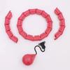 24 Knots Fitness Hoop Detachable Abdominal Workout Equipment Weighted Exercise Hoop  for Women/Men