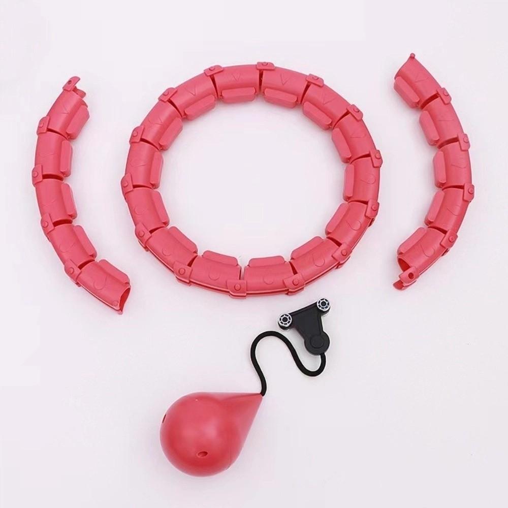 24 Knots Fitness Hoop Detachable Abdominal Workout Equipment Weighted Exercise Hoop  for Women/Men