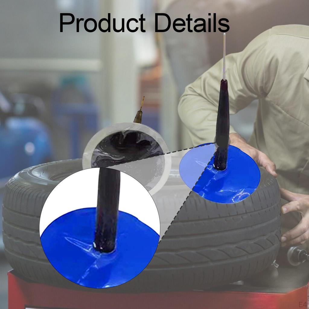 24Pcs Repair Tire Mushroom Plug Kit Puncture Replacement Es for Automobile Car