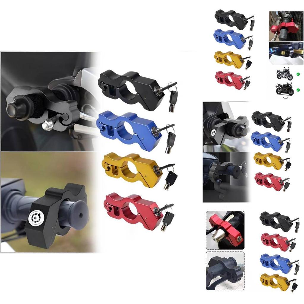 Universal Motorcycle Throttle Lock Durable Anti-theft Horn Lock For Scooter