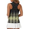 Camiseta de Golf sin Mangas para Mujer con Cuello de Cremallera y Estampado, Camiseta sin Mangas Deportiva para Deportes y Actividades al Aire Libre