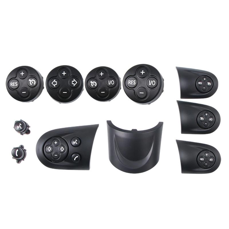For BMW Mini R55 R56 R60 Car Steering Wheel Multifunction Cruise Control Switch Button Cover Trim 32309289676 Interior Accessory