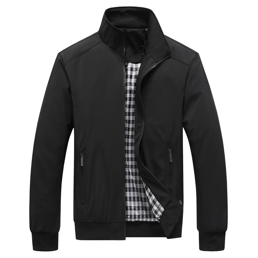 Men Spring Autumn Plus Size Jacket Casual Sport Windbreaker