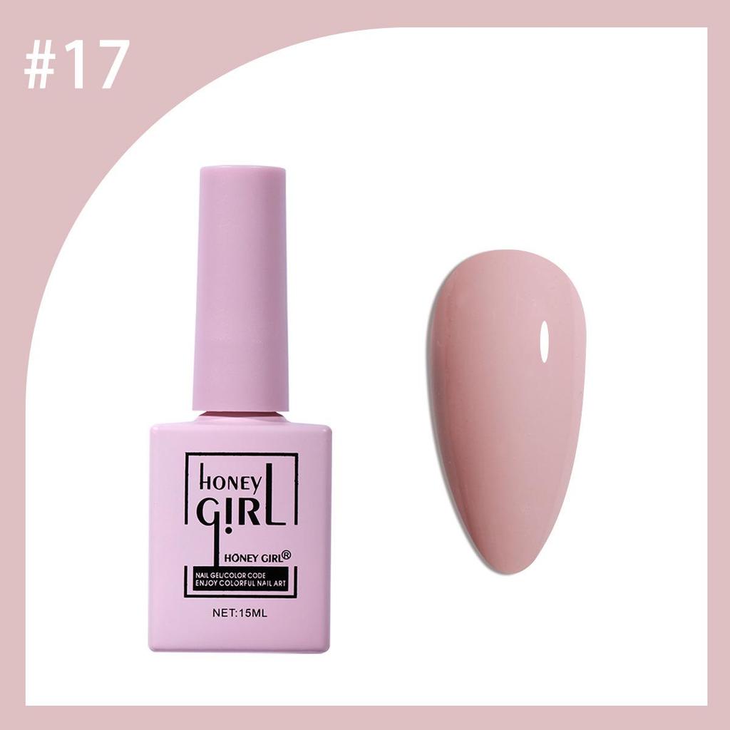HONEYGIRL 36-Color Skin Tone Nail Polish Set - Blush, Nude, Pink Shades for Trendy Nails