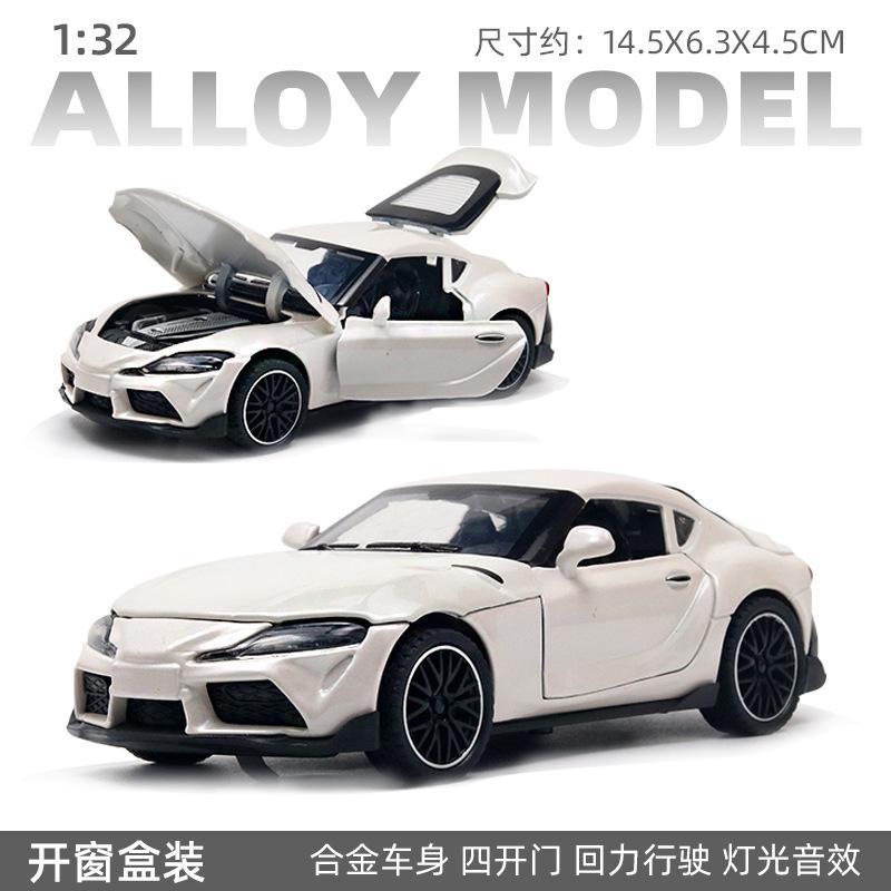 (Boxed) 1:32 Alloy Car Model Four Doors Lighting Music Children's Toys Car Pull Back Boy Wholesale