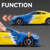 New GTR Skyline Ares Sports Car 1:24 Alloy Diecast Model Spray Car Sound & Light Kid Desktop Competition Toys Collectibles Gifts