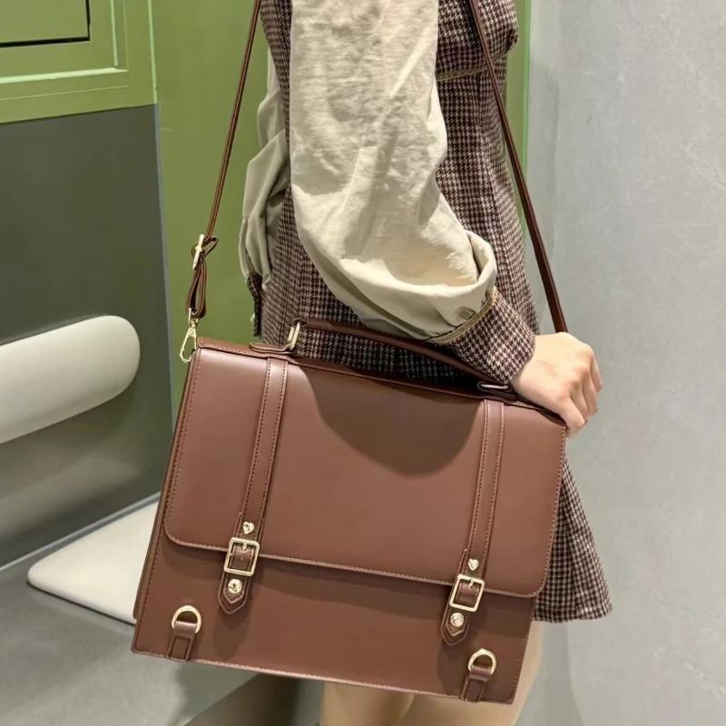 Borsa Ita Trasparente Giapponese di Nicchia Casual Grande Capacità Borsa a Spalla Crossbody da Ragazza Zaino alla Moda Ulzzang per Studenti ItaBag