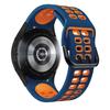 No Gap Silicone Strap for Samsung Galaxy Watch 7/6/5/4 44mm 40mm 5 Pro 45mm Two-Color Wristband Watch 6 4 Classic 47mm 43mm Band
