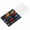 Fuse Holder PBT Box 6 Way Block Board with LED Indicator for Car Marine Boat Yatch