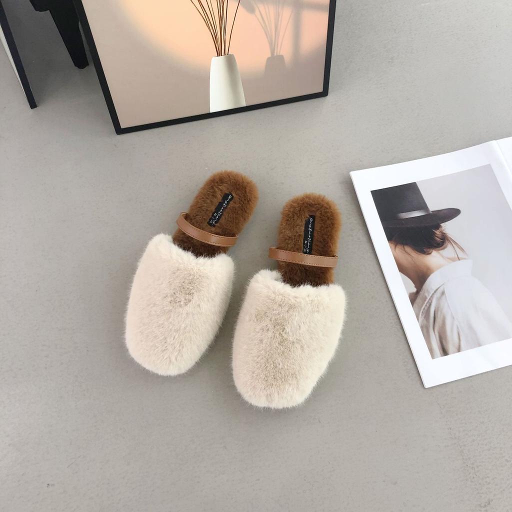 2025 Autumn and Winter New Round Head with Thick Middle Heel Shallow Mouth Versatile OL Fashion Commuter Work Women's Shoes