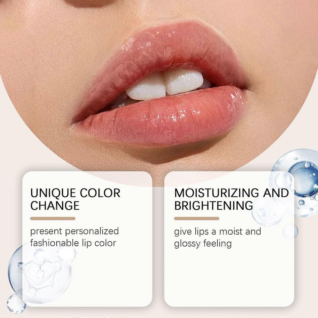 3x Color Changing Lipstick Gold Foil Moisturizing Lip Balm Desalinates Lip Lines Anti Dryness for Everyday Makeup