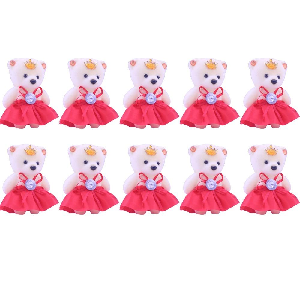 

10pcs/set Plush Doll Bear Plush Foam Toys Plush Animal Cartoon Bouquet Doll Girl Birthday Gift