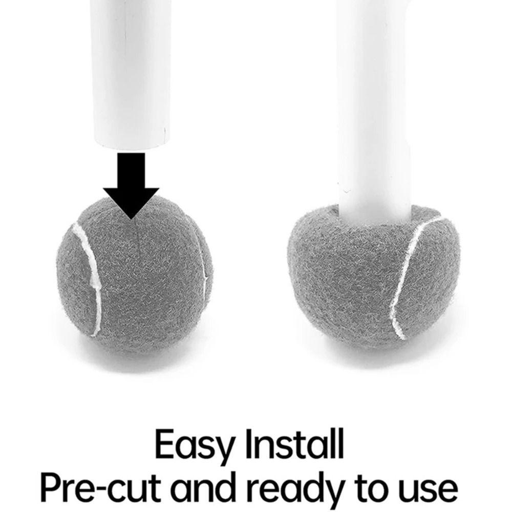 4 Pezzi/Set Forma Palle da Tennis Protezione Pavimento Gambe Sedia Protezione Pavimento Tappo Gamba Sgabello per Tavolo Divano
