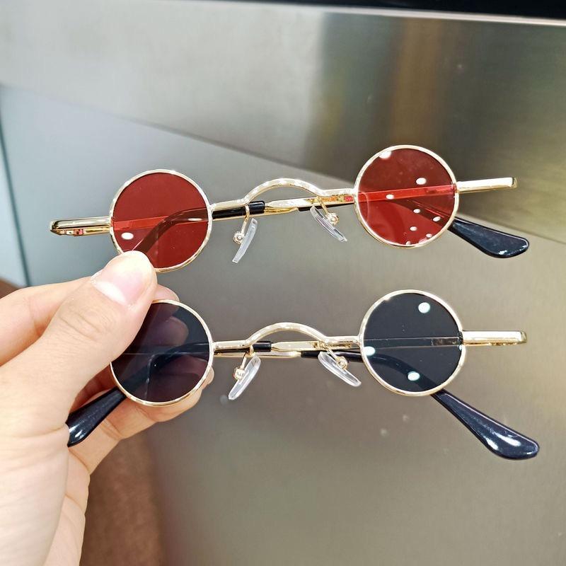 Aesthetic Shades Sunglasses UV400 for Women/Men Metal Frame Eyeglasses Colour Fashion Eyewear