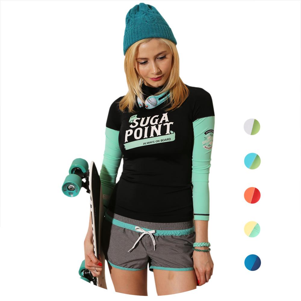SUGAPOINT Women'S Surfing/Wakeboarding Rash Guard Bonny