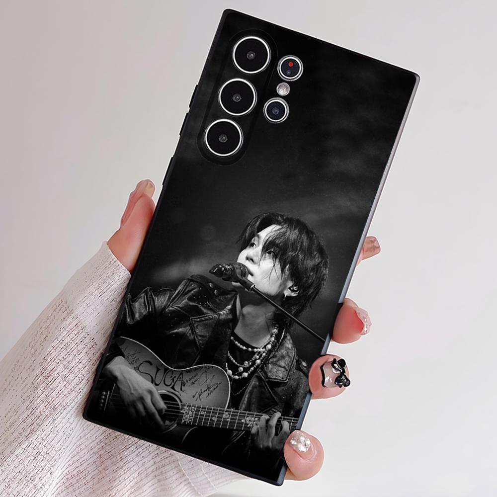 A-Agust D Yoongi S-Suga Phone Case For Samsung S Series S21 S22 S23 S24 S25 FE Plus Ultra TPU Soft To Skin-friendly Case