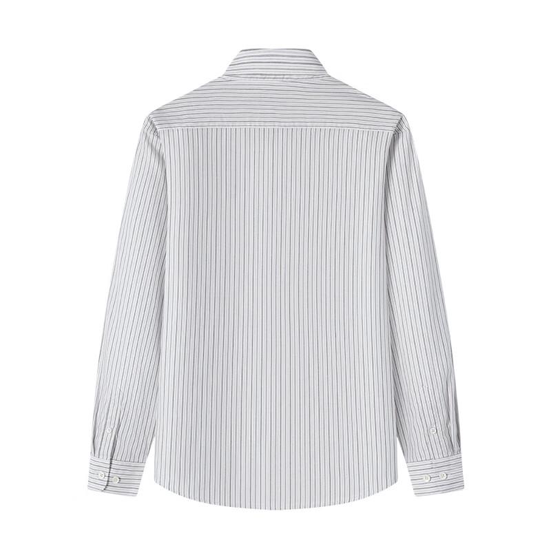 Navigare Men's Combed Cotton Long-Sleeve Striped Shirt