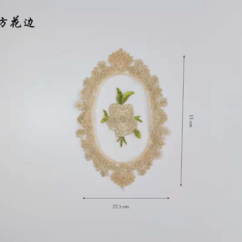 New Vintage Lace Coaster Placemat Embroidery Craft Bowls Coffee Cups Coaster European Style Fabric Anti-Scald Table Plate Mat
