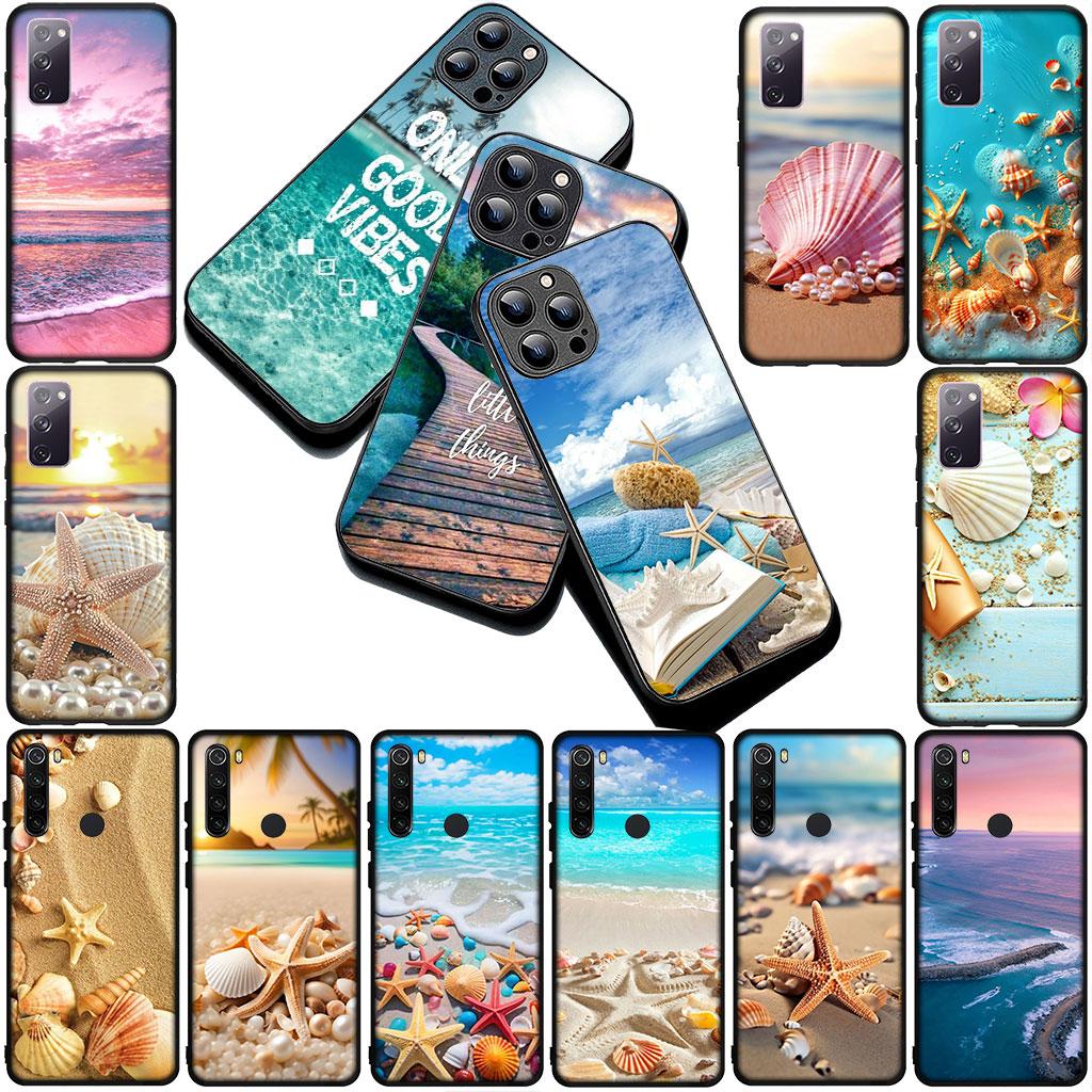 Phone Cover for Xiaomi Poco C75 C65 C71 C85 X7 X6 M7 F7 F8 Ultra F6 Pro Case Mountain Sea Beach Travel Shell Starfish Star