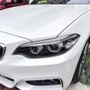 Car Evil Headlight Eyebrows Compatible with BMW 2 Series F22 F23 220i 228i 230i M235i M240i 2015-2019 Front Light Eyelid Cover 3D Stickers(Gloss