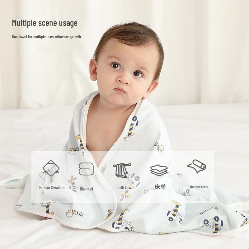 Ganzjahres-Neugeborenen-Babyeinschlagdecke - Weiche Baumwollwickeldecke für Säuglinge