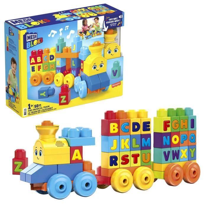 Mega Bloks - Le Train De l'Alphabet - Jouet De Construction - 12 Mois Et + FWK22