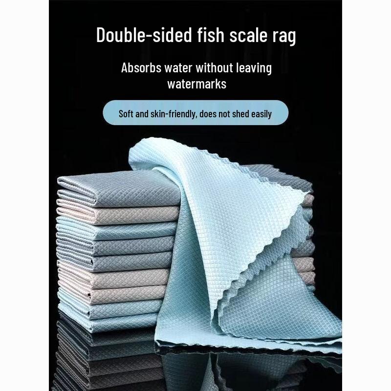 Jiemengzhe Fish Scale Microfiber Cleaning Cloth