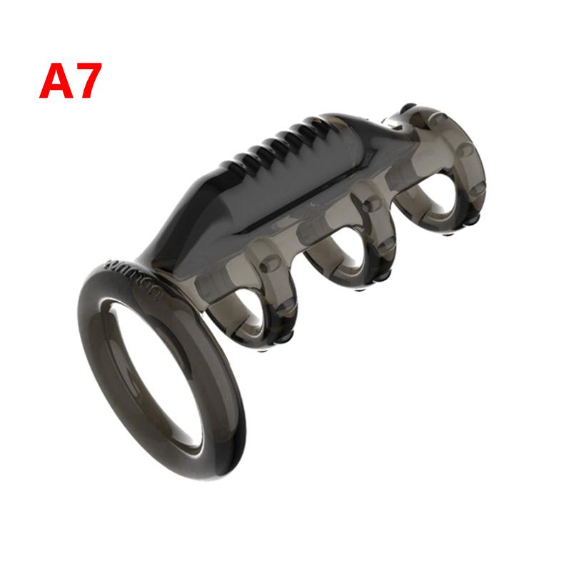 Delayed Ejaculation Cock Penis Ring Soft Silicone Adult Sex Toys Dick Penis Vibrators Ejaculation Cock Ring Vibrating For Men